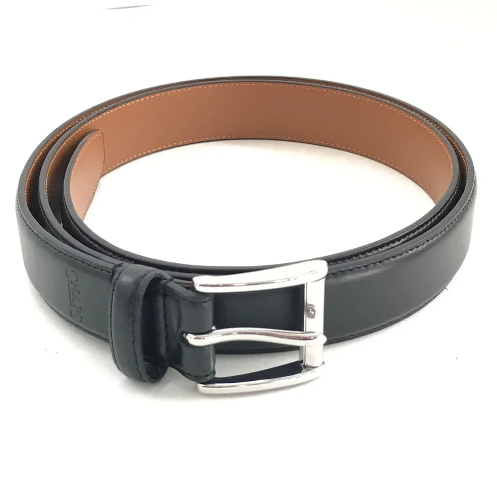 CHAPS Men’s Leather Belt Black Size 44 NWT Chaps